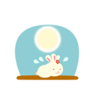 3耳ハッピーうさぎ（個別スタンプ：5）
