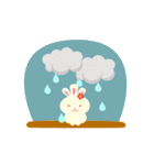 3耳ハッピーうさぎ（個別スタンプ：6）