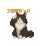 ふわもこ感情スタンプ ノル猫Ver（個別スタンプ：9）