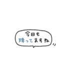 省スペース♡手書き吹き出し #1（個別スタンプ：3）