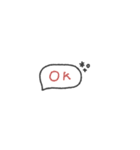 省スペース♡手書き吹き出し #1（個別スタンプ：28）