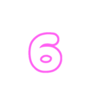 3-3ひらがな(白ピンク)アレンジ用パステル（個別スタンプ：19）