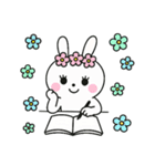 日常白うさぎ②（個別スタンプ：14）