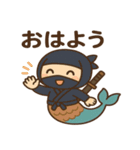 かわいい忍者のマーメイドのスタンプ 001（個別スタンプ：2）