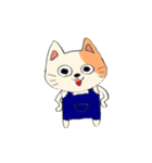 関西弁を喋る三毛猫（個別スタンプ：1）