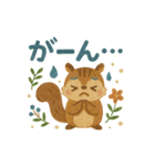 森の動物スタンプ·北欧クレヨン編（個別スタンプ：11）