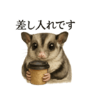 【癒し】フクロモモンガのまったりカフェ（個別スタンプ：5）