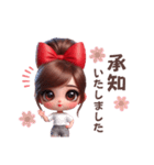 ちょっとギャルな、ちゃんと敬語スタンプ♥（個別スタンプ：1）