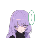 常に気怠げ、ダウナーちゃん（個別スタンプ：23）