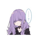 常に気怠げ、ダウナーちゃん（個別スタンプ：27）