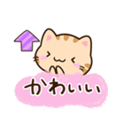 小さいトラネコ☆かわいい吹き出し（個別スタンプ：13）