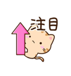 小さいトラネコ☆かわいい吹き出し（個別スタンプ：24）