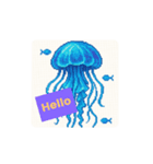 ドットクラゲくん（個別スタンプ：1）