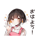 不器用な料理苦手女子（個別スタンプ：2）