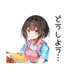 不器用な料理苦手女子（個別スタンプ：32）