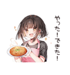 不器用な料理苦手女子（個別スタンプ：35）