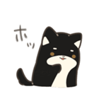 誠実なクロしばくん その4（個別スタンプ：19）