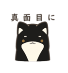 誠実なクロしばくん その4（個別スタンプ：21）