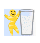 絵を描こう 飲み物は何にしよう（個別スタンプ：1）