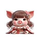 ブタちゃん「大好き」（個別スタンプ：5）