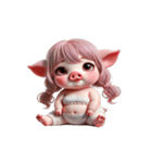 ブタちゃん「大好き」（個別スタンプ：10）