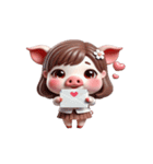 ブタちゃん「大好き」（個別スタンプ：14）