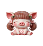 ブタちゃん「大好き」（個別スタンプ：15）