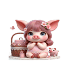 ブタちゃん「大好き」（個別スタンプ：16）