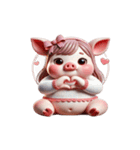 ブタちゃん「大好き」（個別スタンプ：18）