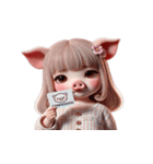 ブタちゃん「大好き」（個別スタンプ：21）