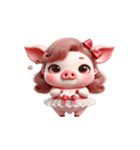 ブタちゃん「大好き」（個別スタンプ：32）