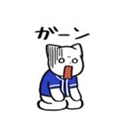 野球ねこ応援団・青チームVer.（個別スタンプ：22）