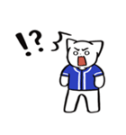 野球ねこ応援団・青チームVer.（個別スタンプ：36）