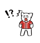 野球ねこ応援団・赤チームVer.（個別スタンプ：36）