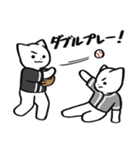 野球ねこ応援団・黒チームVer.（個別スタンプ：5）