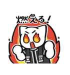 野球ねこ応援団・黒チームVer.（個別スタンプ：11）