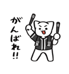 野球ねこ応援団・黒チームVer.（個別スタンプ：15）
