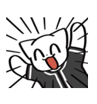 野球ねこ応援団・黒チームVer.（個別スタンプ：37）