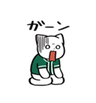 野球ねこ応援団・緑チームVer.（個別スタンプ：22）