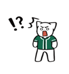 野球ねこ応援団・緑チームVer.（個別スタンプ：36）