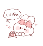 心の声がだだ漏れなもちうさちゃん.（個別スタンプ：26）