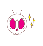【動く♪】040まばたきガイコツスタンプ（個別スタンプ：18）