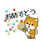 飛び出す！いつでも使える豆柴（個別スタンプ：19）