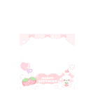 写真に貼れる♡ふわきゅんフレーム（個別スタンプ：18）