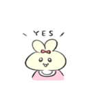 素直に生きる赤ちゃんたち【ネコ・ウサギ】（個別スタンプ：7）