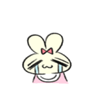 素直に生きる赤ちゃんたち【ネコ・ウサギ】（個別スタンプ：35）