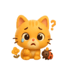 オレンジにゃんことてんとう虫のぼうけん（個別スタンプ：11）
