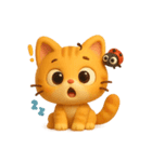 オレンジにゃんことてんとう虫のぼうけん（個別スタンプ：14）