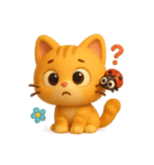 オレンジにゃんことてんとう虫のぼうけん（個別スタンプ：16）