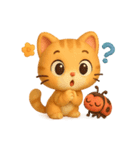 オレンジにゃんことてんとう虫のぼうけん（個別スタンプ：23）